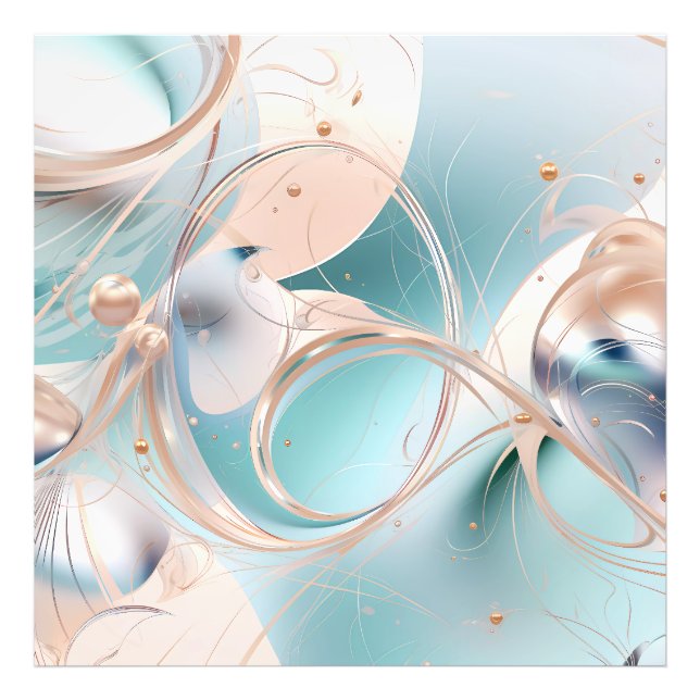 Impression Photo Pastel abstrait vert menthe vert clair rose (Devant)