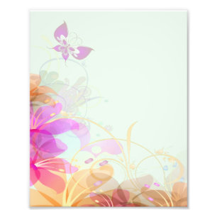 Impression Photo Pastel Lilies Mariage