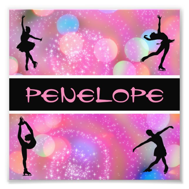Impression Photo Patinage artistique pour filles Personnalisé (Devant)