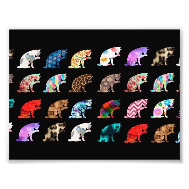 Impression Photo Patters de Cat Licking (Devant)