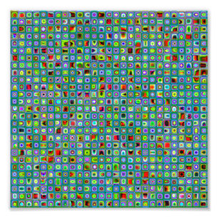 Impression Photo Patters de Funky Turquoise