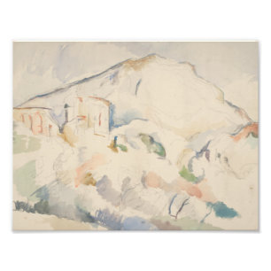 Impression Photo Paul Cezanne-Château Noir et Mont Sainte-Victoire