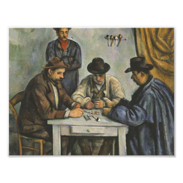 Impression Photo Paul Cezanne - Les Joueurs De Cartes (Devant)