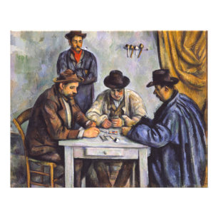 Impression Photo Paul Cezanne - Les Joueurs De Cartes