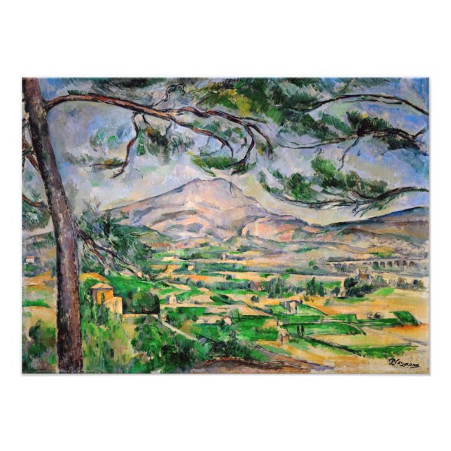 Impression Photo Paul Cezanne - Mont Sainte-Victoire et Grand Pin (Devant)