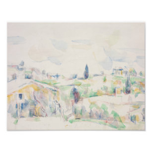 Impression Photo Paul Cezanne - Paysage en Provence