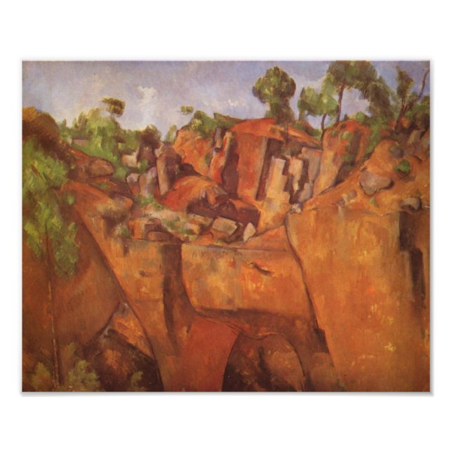 Impression Photo Paul Cezanne Steinbruch Bibemus (Devant)