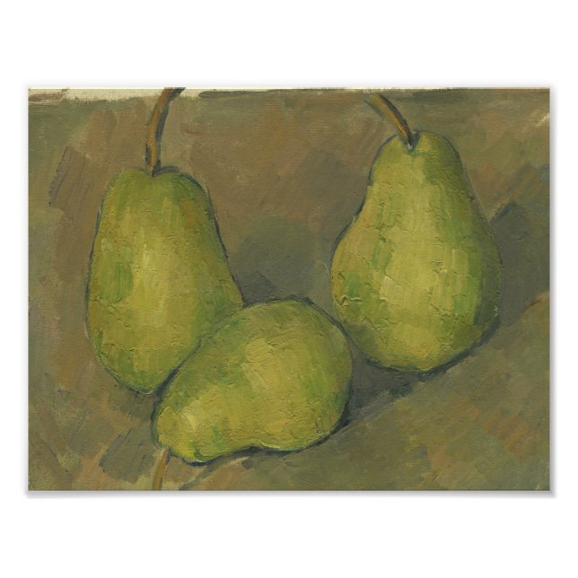 Impression Photo Paul Cezanne - Trois poires (Devant)