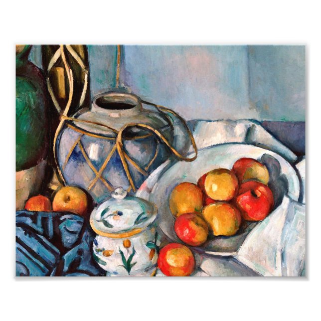 Impression Photo Paul Cezanne - Vie Encore Avec Pommes (Devant)