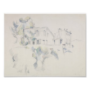 Impression Photo Paul Cezanne - Vue sur le Château Noir