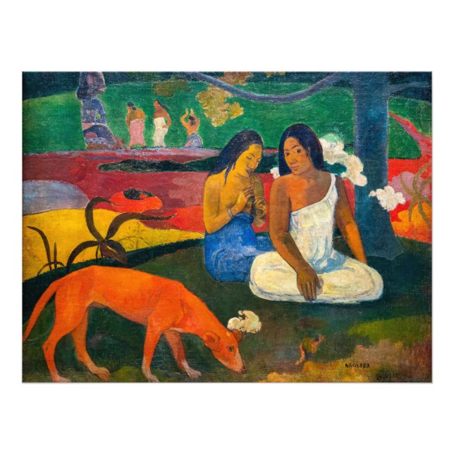 Impression Photo Paul Gauguin - Arearea / Le Chien Rouge (Devant)