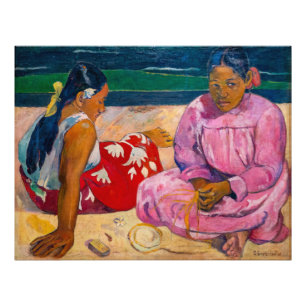 Impression Photo Paul Gauguin - Femmes de Tahiti sur la plage