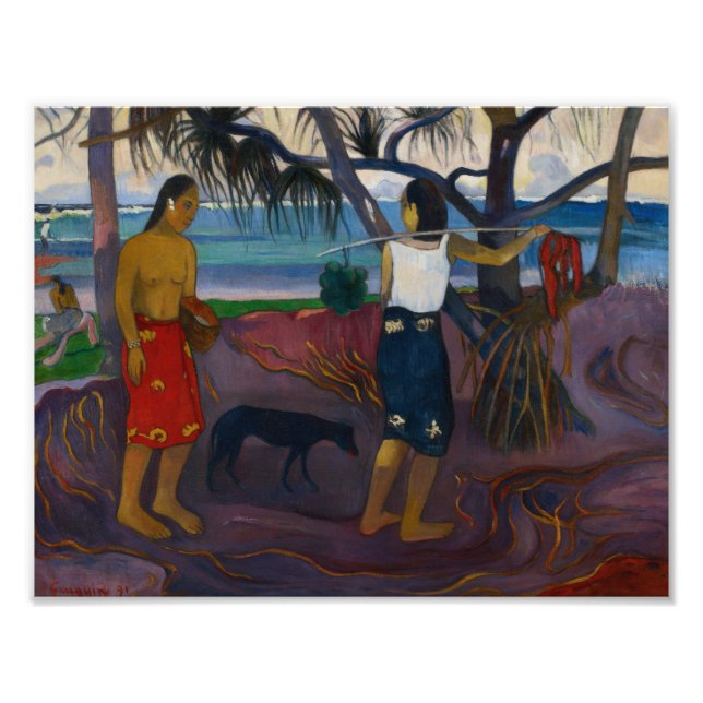 Impression Photo Paul Gauguin - Sous le Pandanus (Devant)
