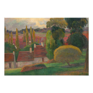 Impression Photo Paul Gauguin - Une ferme en Bretagne