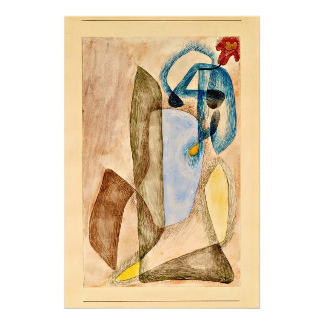 Impression Photo Paul Klee - Fleur en mars,  (Devant)