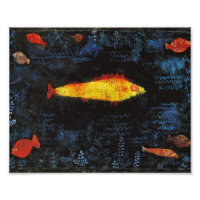 Paul Klee Le poisson d'or Aquarelle Vintage Art