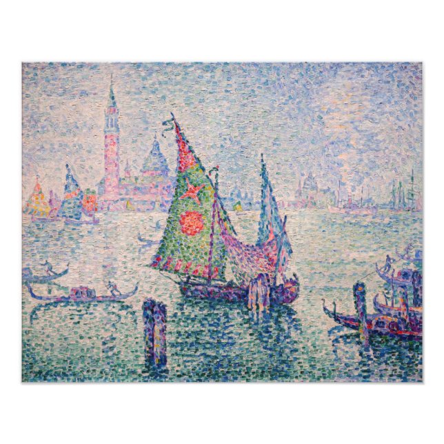 Impression Photo Paul Signac - La Voile verte (Devant)