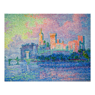 Impression Photo Paul Signac - Le Palais des Papes, Avignon