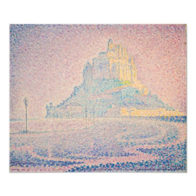 Impression Photo Paul Signac - Mont Saint Michel Fog et Soleil (Devant)