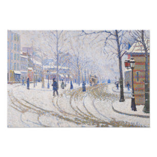 Impression Photo Paul Signac - Neige, Boulevard de Clichy, Paris