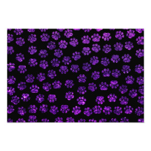 Impression Photo Paws pourpres, Paws Parties scintillant, Parties s