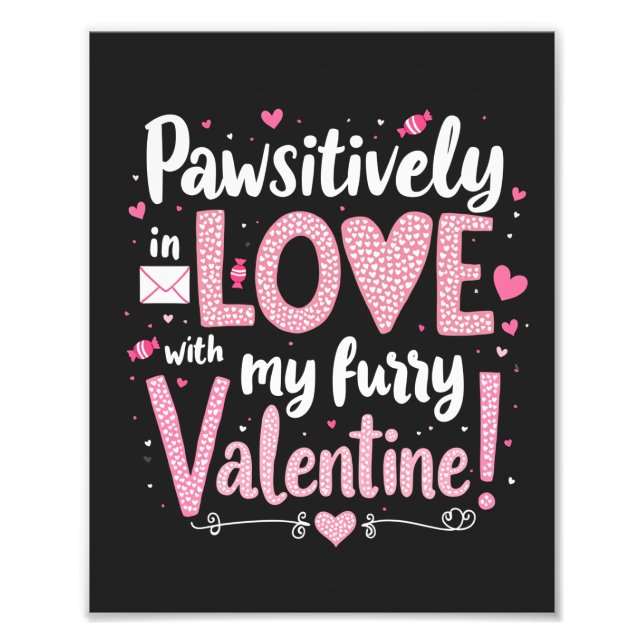 Impression Photo Pawsitivement En Amour Avec Ma Furry Valentine (Devant)
