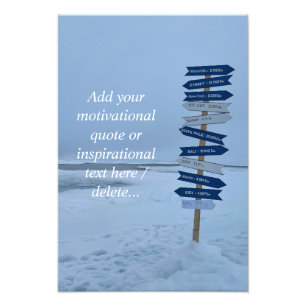 Impression Photo Paysage arctique, Pôle Nord 90°Latitude, Personnal