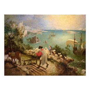 Impression Photo Paysage avec la chute d'Icarus par P. Bruegel