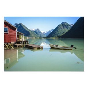 Impression Photo Paysage de fjord en affiche de la Norvège