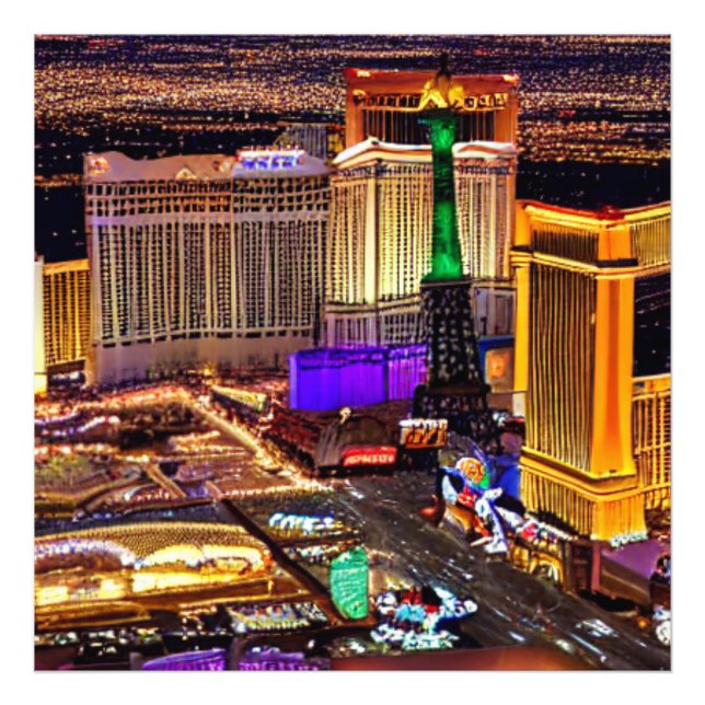 Impression Photo Paysage de Las Vegas au Nevada (Devant)