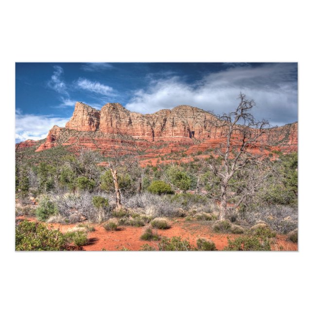 Impression Photo paysage de roche rouge de Sedona Arizona (Devant)