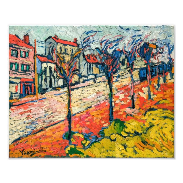 Impression Photo Paysage des banlieues | Maurice de Vlaminck | (Devant)