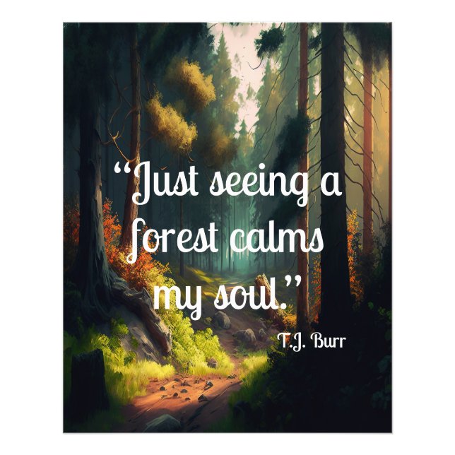 Impression Photo Paysage forestier (Devant)