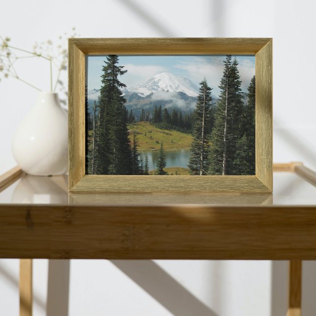 Impression Photo Paysage pittoresque du Mont Rainier (In Situ Framed)