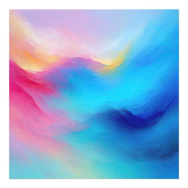 Impression Photo Paysage rose et bleu "Shroudglen". (Devant)