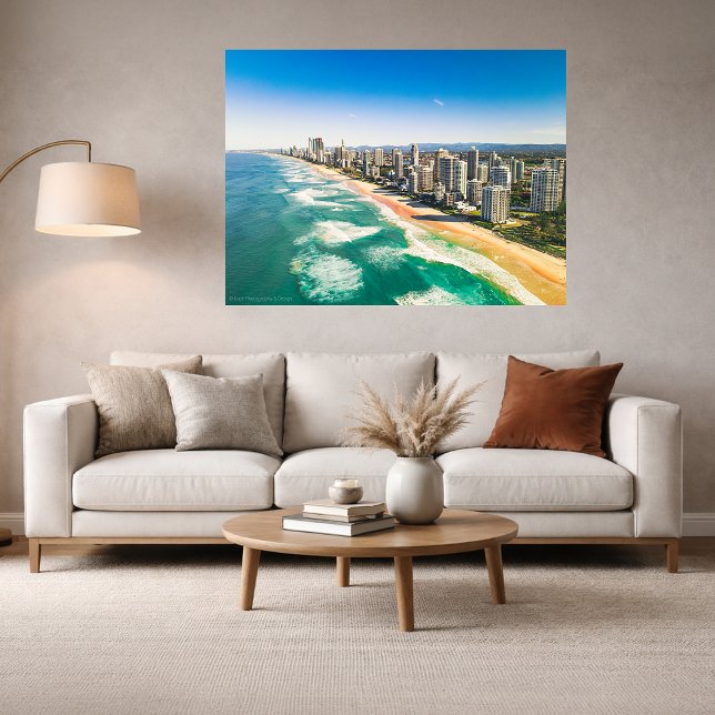 Impression Photo Paysage urbain de Gold Coast (Créateur téléchargé)
