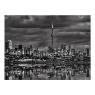 Impression Photo Paysage urbain de Toronto à Sheldon Lookout, réfle