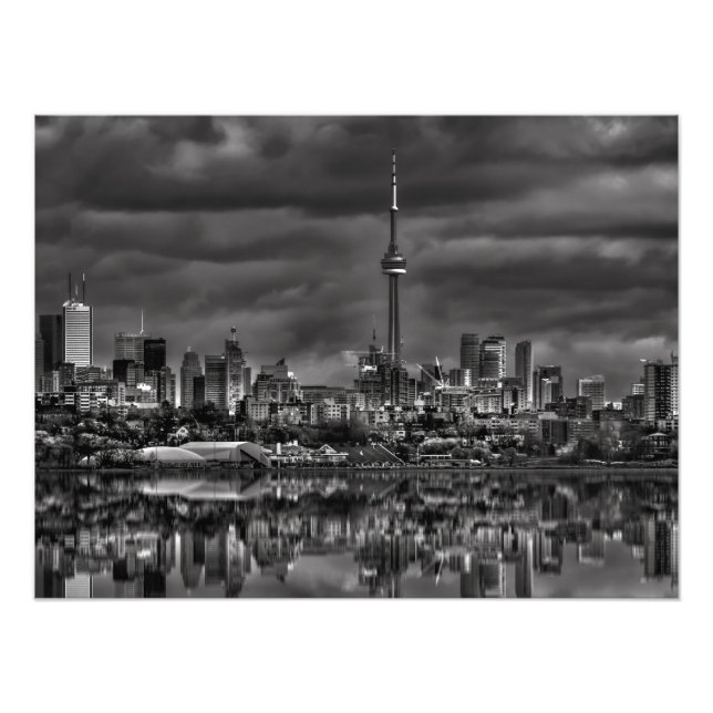 Impression Photo Paysage urbain de Toronto à Sheldon Lookout, réfle (Devant)