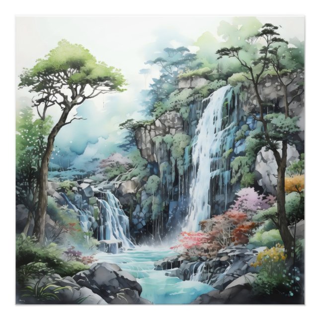 Impression Photo Paysage Vert Nature Asie (Devant)