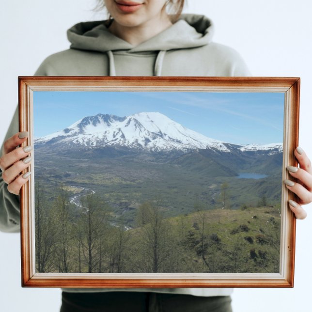 Impression Photo Paysage volcanique du Mont St Helens (In Situ Framed)
