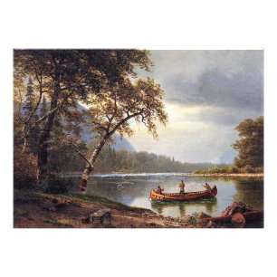 Impression Photo Pêche saumon sur le Cascapediac Albert Bierstadt