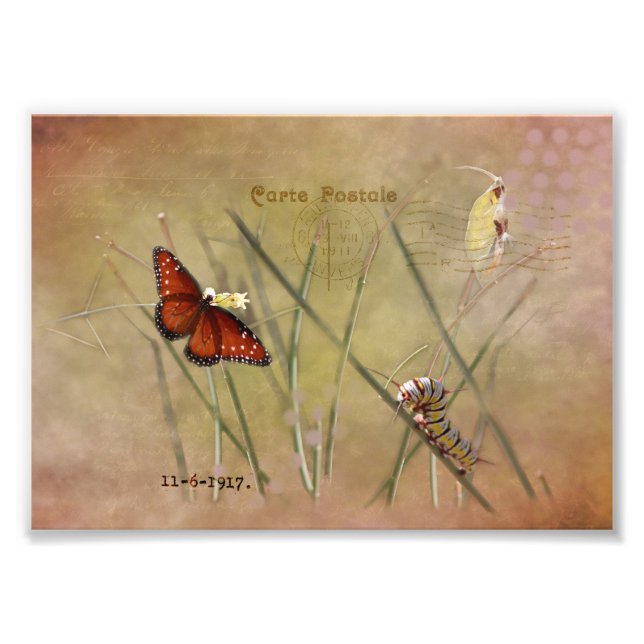 Impression Photo Peinte Dame Mixed Media  (Devant)