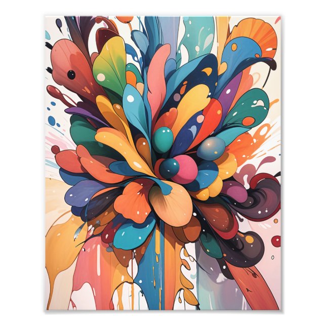 Impression Photo Peinture à l'eau flottante (Devant)