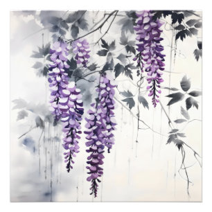 Impression Photo Peinture à l'encre colorée Wisteria