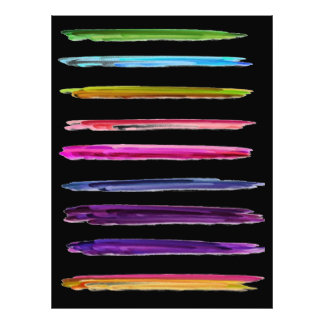 Impression Photo Peinture Abstraite Peinture Colorée Brush Strokes