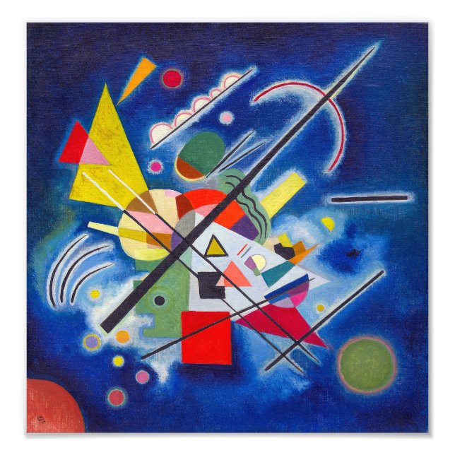 Impression Photo Peinture bleue | Wassily Kandinsky | (Devant)