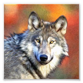 Impression Photo Peinture d'art Wolf