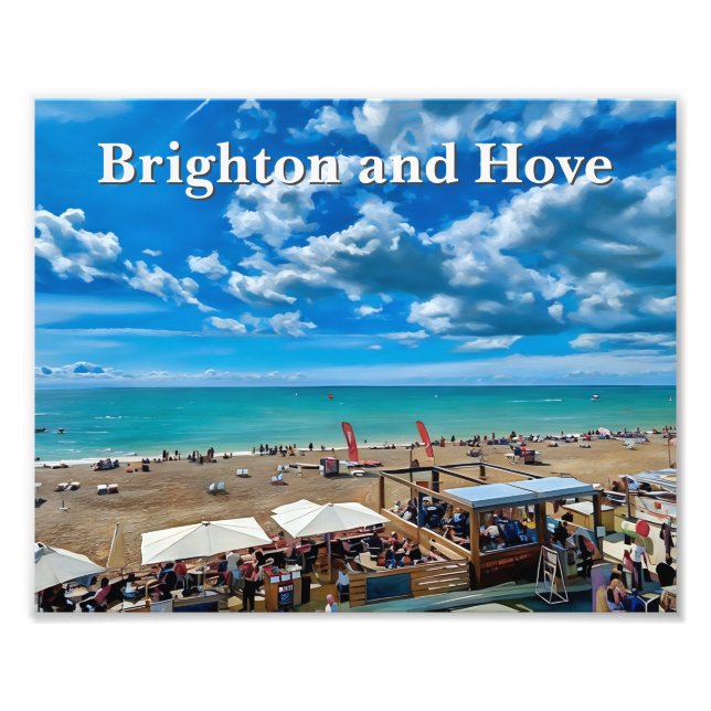 Impression Photo Peinture de Brighton et Hove Beach (Devant)