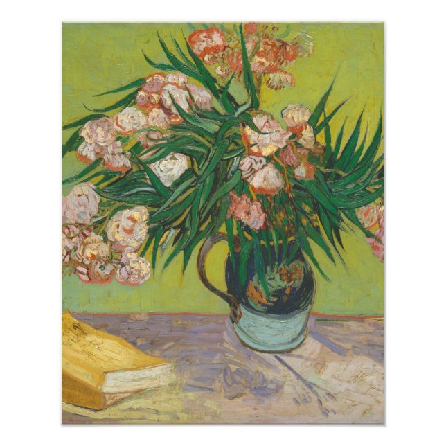 Impression Photo Peinture de fleur d'oléandre de Vincent Van Gogh (Devant)