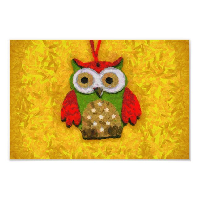 Impression Photo Peinture de hibou (Devant)